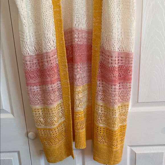 Multicolor Open-Front Cardigan - Picture 3 of 8